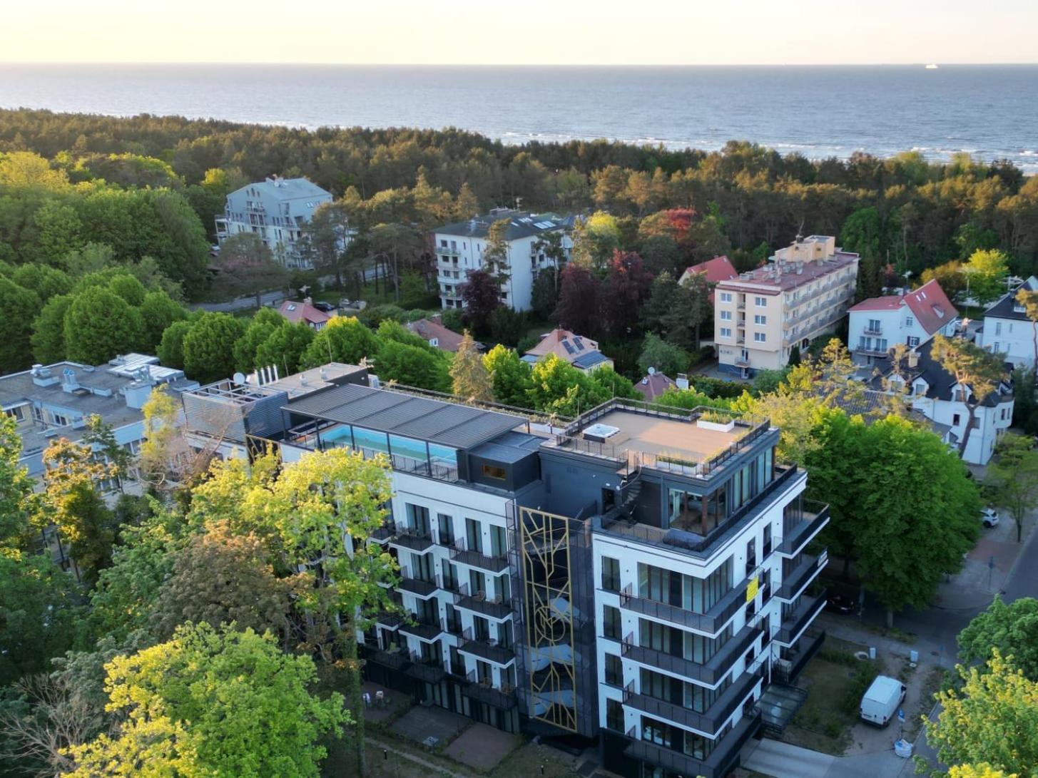 Seaside Garden Blue Apartment Swinoujscie Bagian luar foto